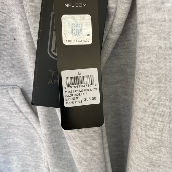 Jacksonville Jaguars NFL Team Apparel Heather Gray Fleece Hoodie-Men's M-NWT - Picture 2 of 6